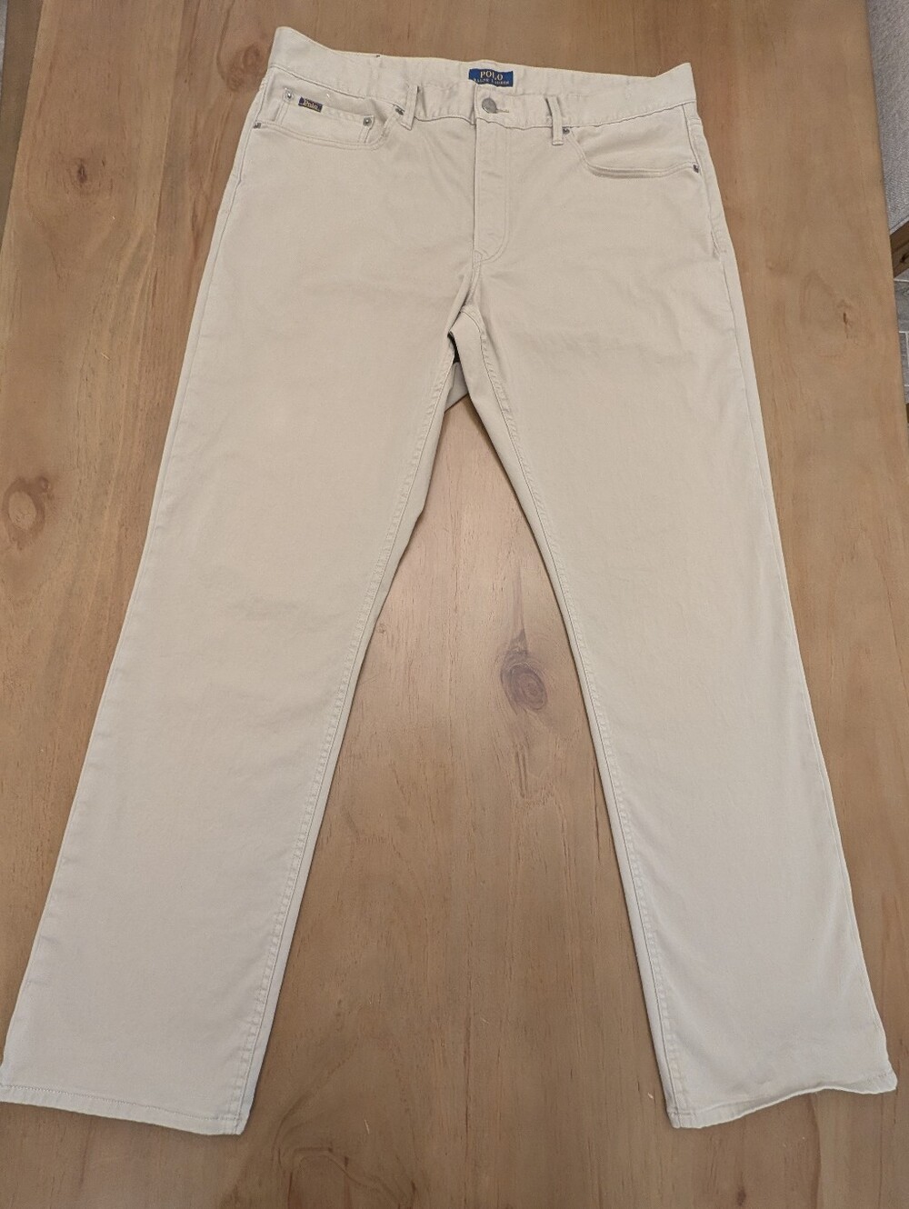 Polo Ralph Lauren Mens The Prospect Straight Leg Pants Tan Size 36/32